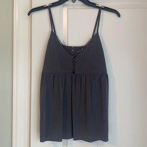 dark grey tank top